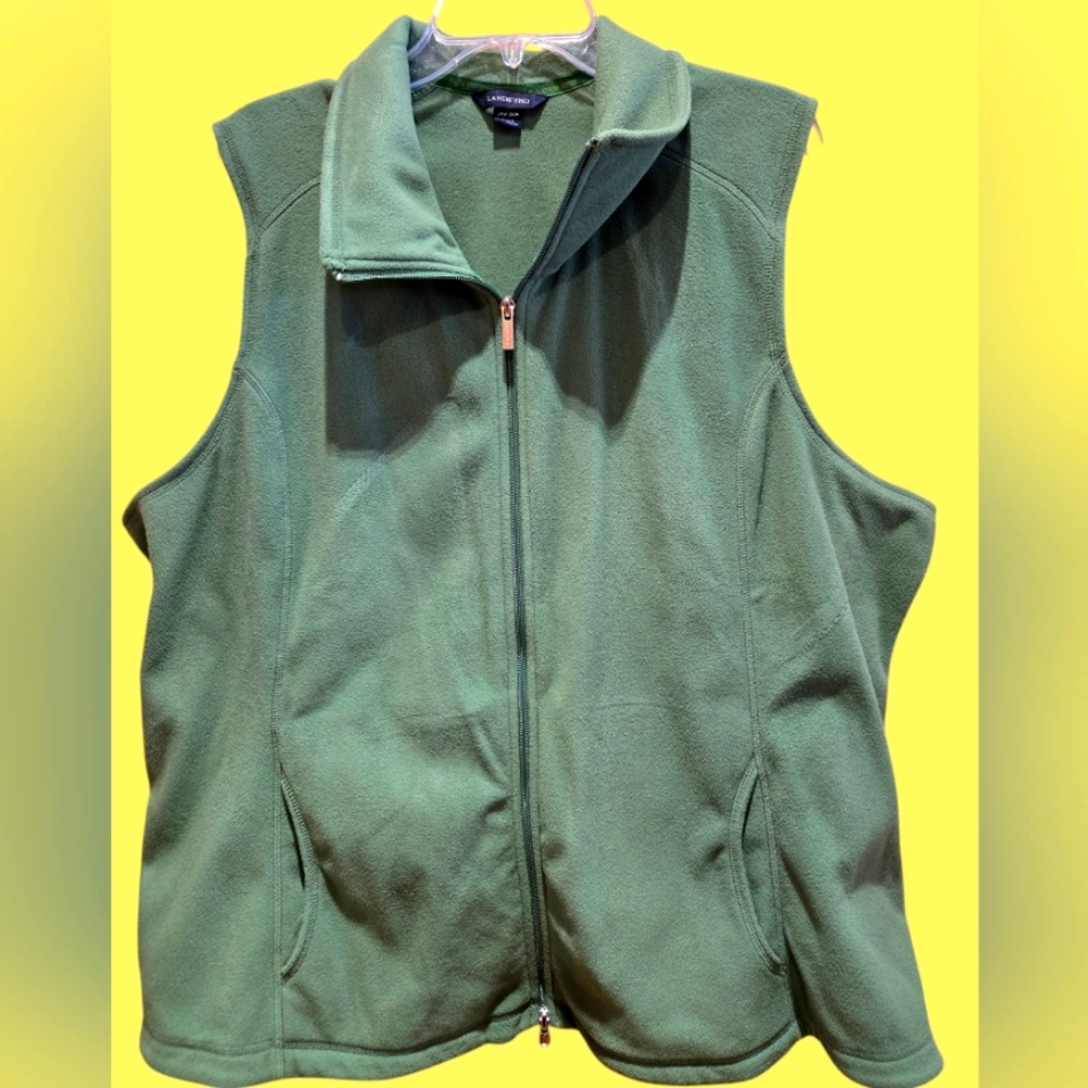 LandsEnd Fleece Vest EUC Size 3X